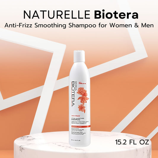 Biotera Anti-Frizz Intense Smoothing Shampoo – Unisex (15.2 fl oz)