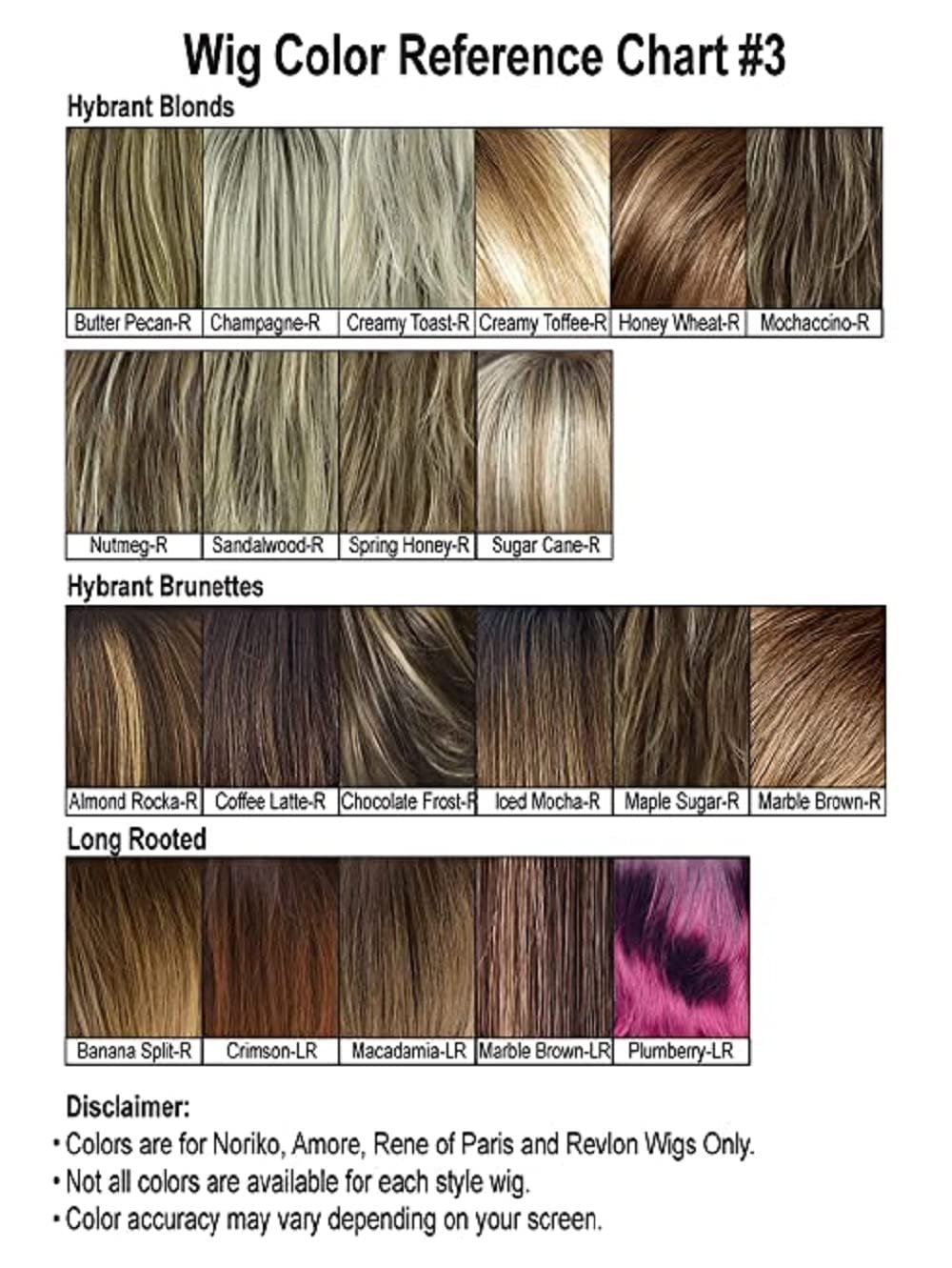 Noriko Sky Synthetic Wig by Rene of Paris and Wig Lift Comb - Honey Wheat-R - Bundle 2 Items