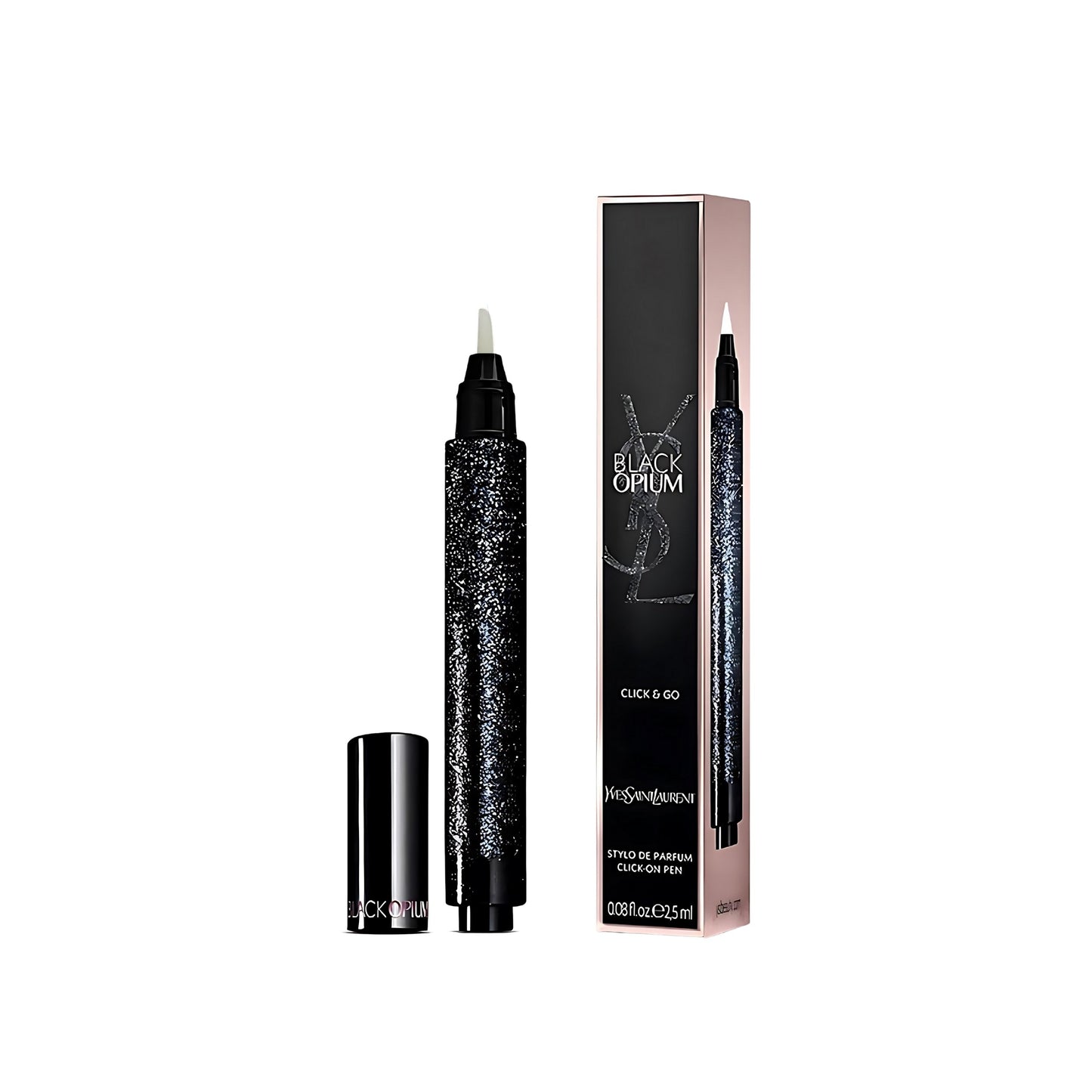 Yves Saint Laurent Black Opium Eau de Parfum Click & Go Pen – Travel Size (2.5 ml / 0.08 oz)