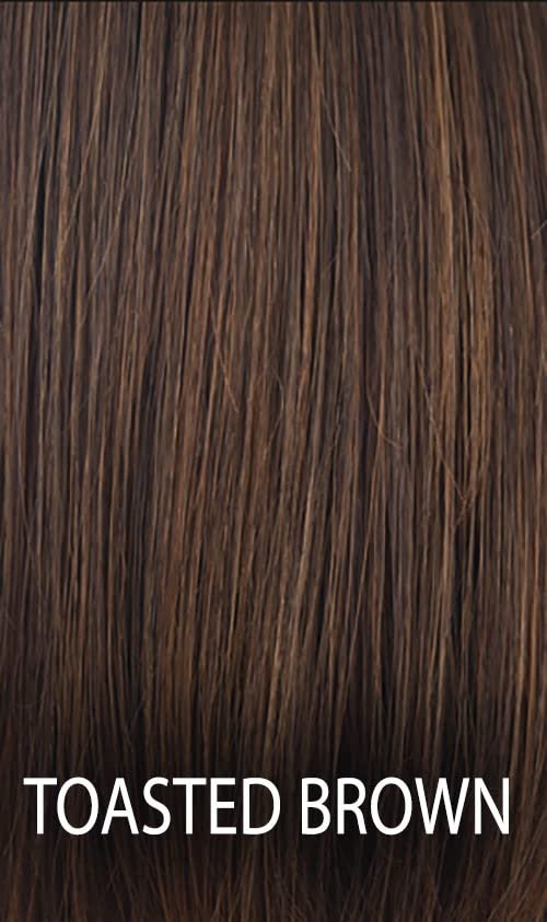 Rene of Paris SHANNON Wig in Toasted Brown with Wig Lift Comb – Bundle