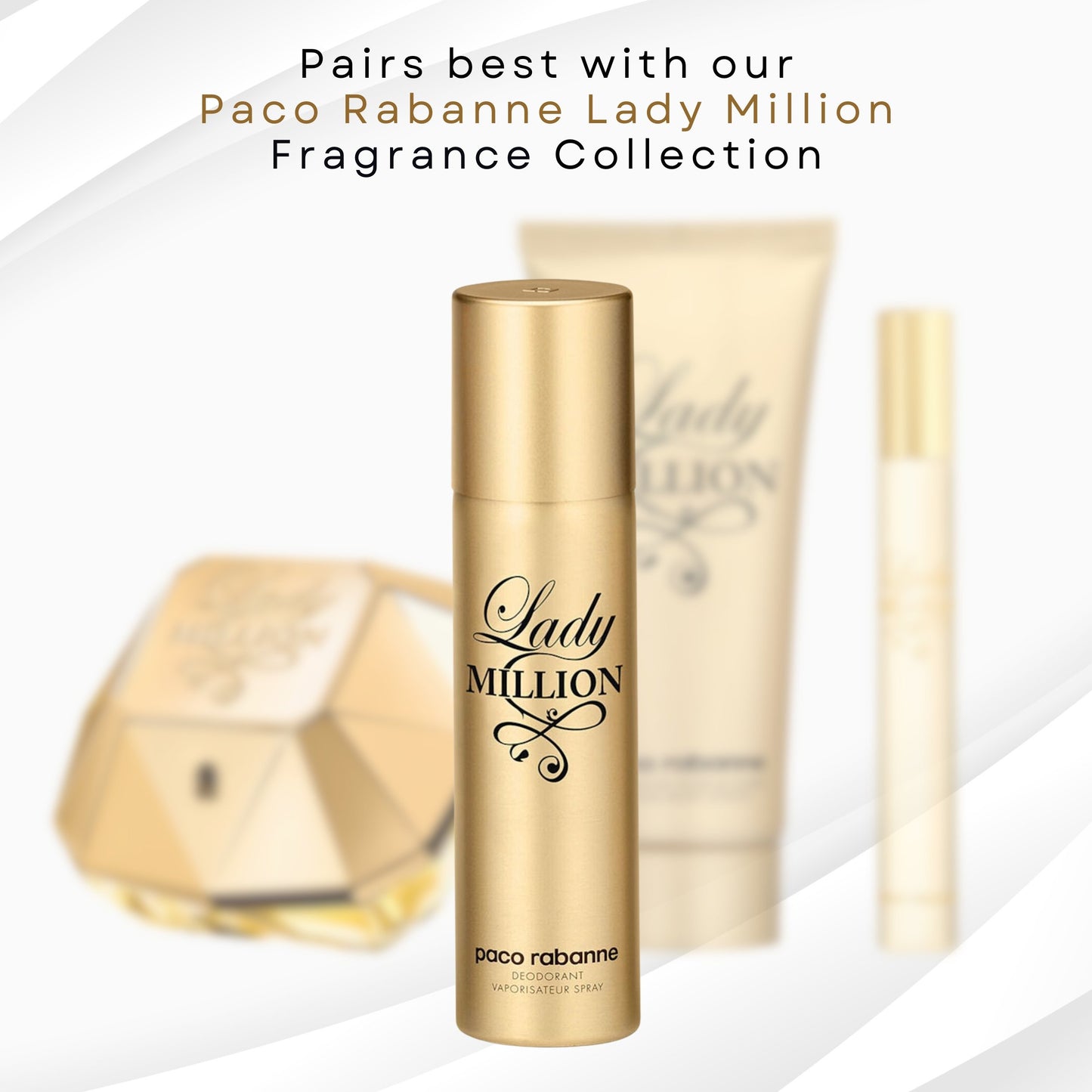 Lady Million by Paco Rabanne Deodorant Spray 5 oz