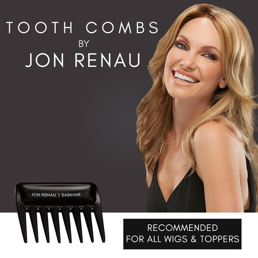 Jon Renau Wide Tooth Comb - Detangling Comb For Synthetic, HD Fiber & Human Hair (3-Pack)