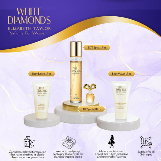 Elizabeth Taylor White Diamonds Perfume for Women Gift Set