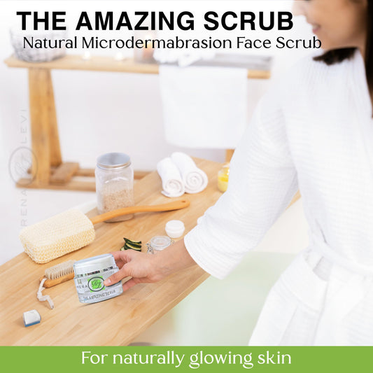 Rena Levi Amazing Scrub - Natural Microdermabrasion Face Scrub for Acne & Pores