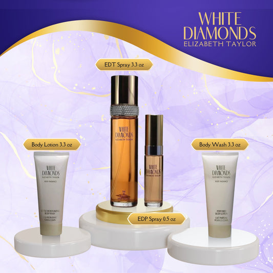 Elizabeth Taylor 4 Piece White Diamonds Fragrance Gift Set for Women