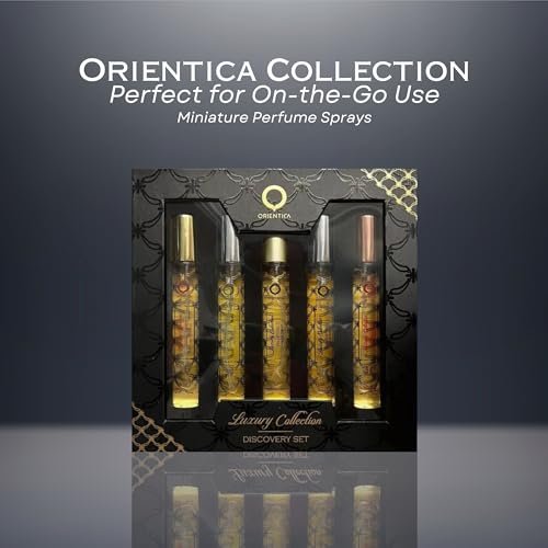 Orientica Perfume Luxury Collection Mini Perfume Gift Set for Men and Women Travel Pen Spray EDP 0.33 Fl oz