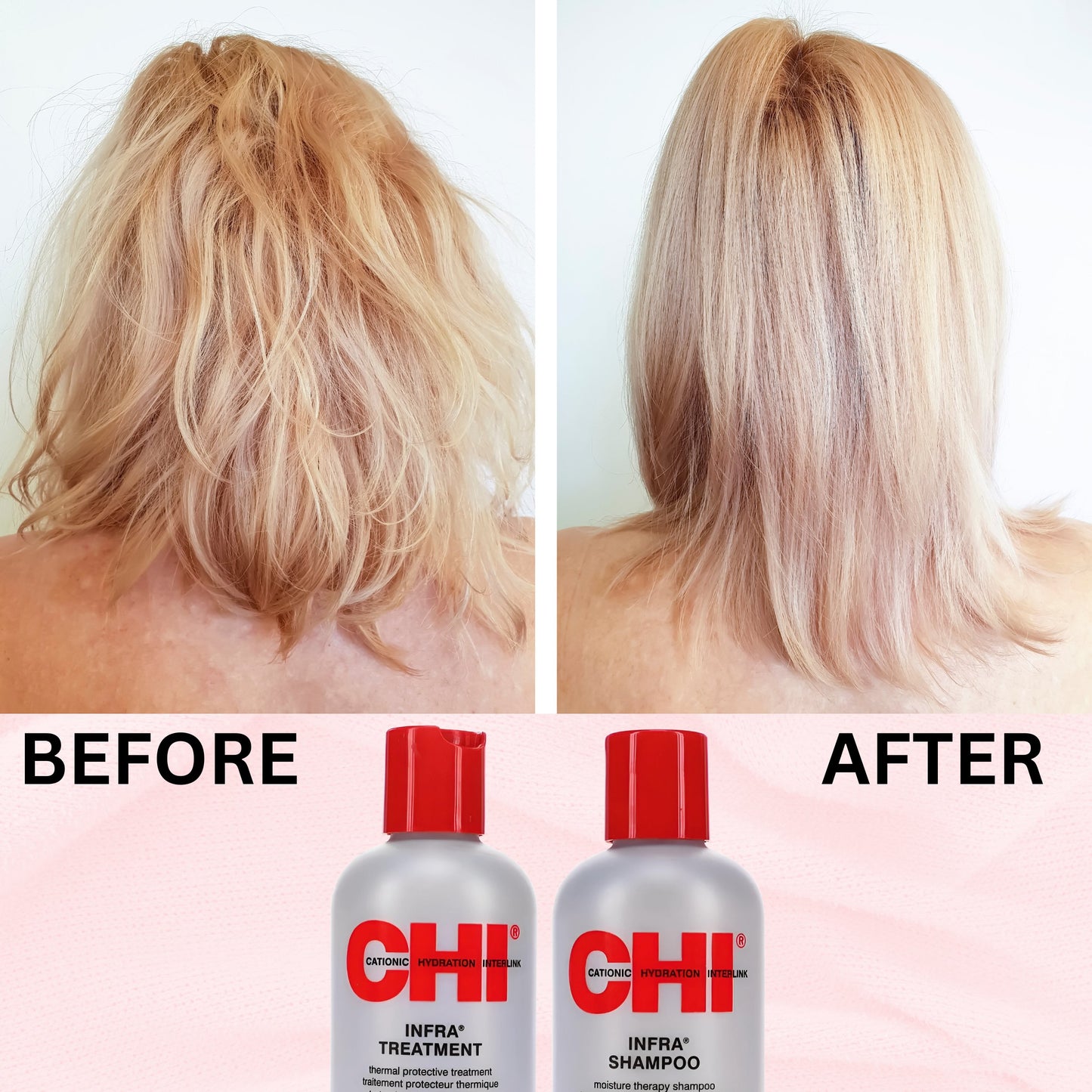CHI Infra Shampoo & Treatment Set – Moisture Therapy Hair Care Duo (6 oz Each)