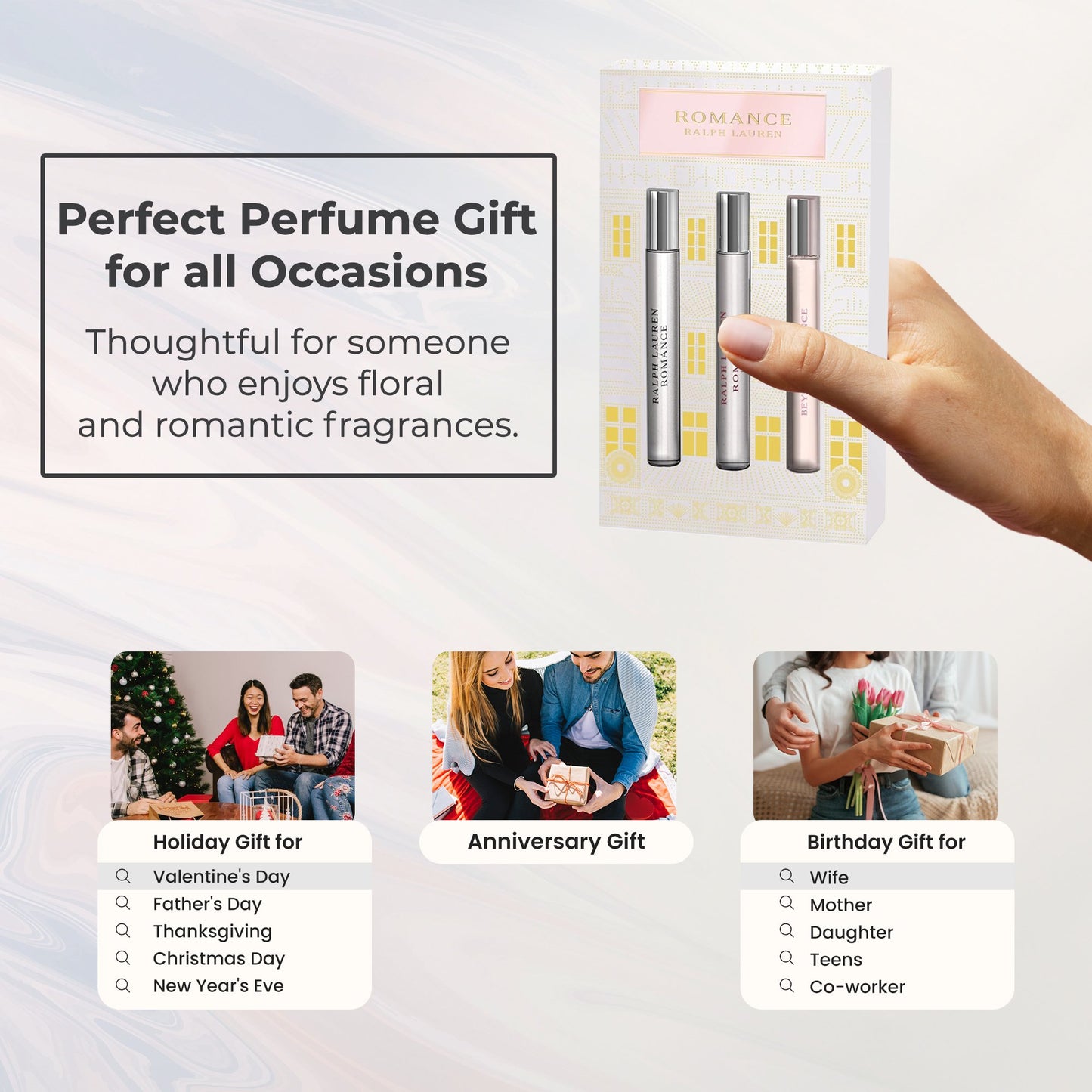 Ralph Lauren, Perfume for Women, 3 Piece Travel Spray Fragrance Gift Set
