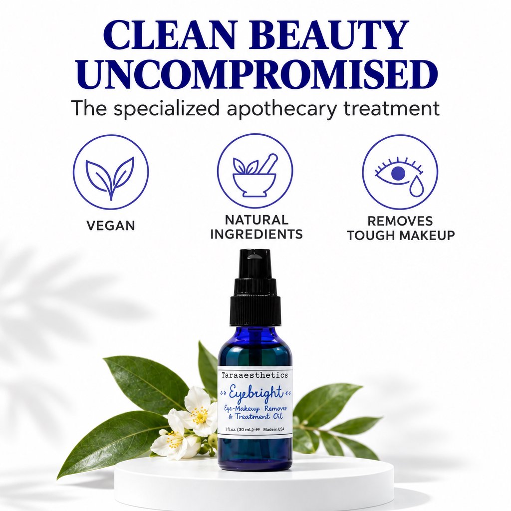 Vegan Eye Makeup Remover & Treatment Oil, Farmaesthetics Eyebright , 1 fl oz