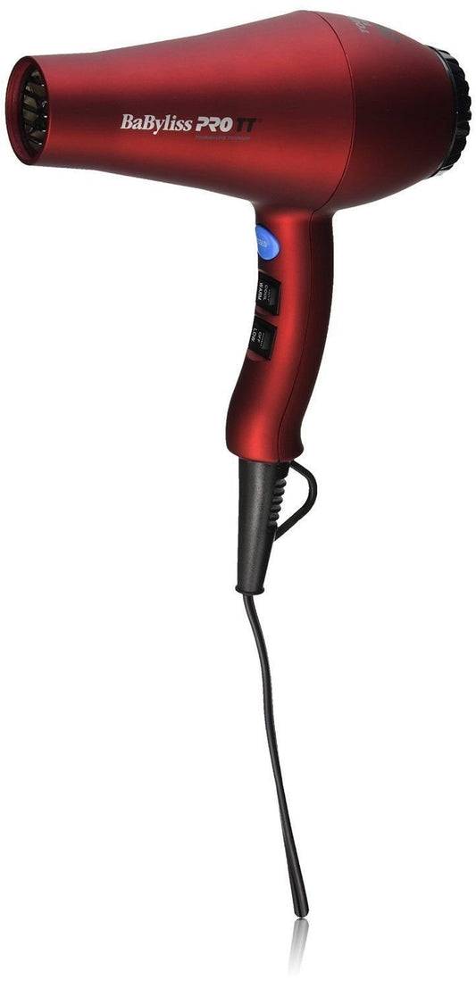 Babyliss Pro BABTT5585 Tourmaline Titanium 3000 Hair Dryer, Blower Red, 1900 W