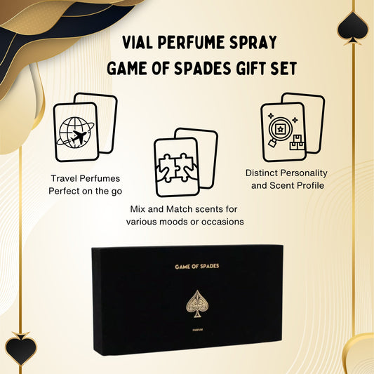 Jo Milano Game of Spades Mini Coffret Gift Set – 9 Piece Unisex Esprit de Parfum Collection