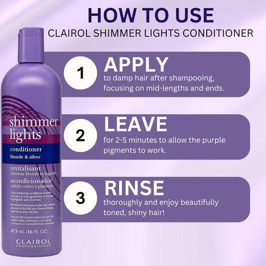 Clairol Professional Shimmer Lights Conditioner – 16 oz