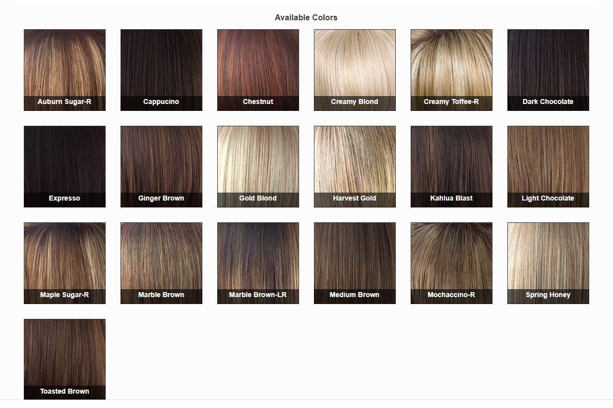 Amore BRANDI Monofilament Wig by Rene of Paris and Wig Lift Comb - Creamy Toffee-R - Bundle 2 Items