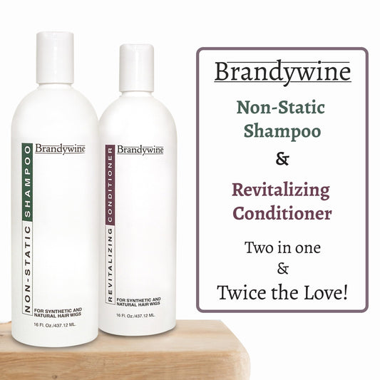 Brandywine Non Static Shampoo & Revitalizing Conditioner for Wigs 16 Ounce