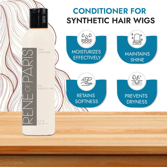 Rene of Paris Hair Conditioner for Synthetic Wigs & Extensions – 8 oz