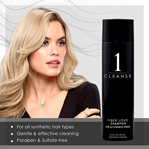 Jon Renau Shampoo for Synthetic Fiber Wigs, Toupes, 8.5 fl oz