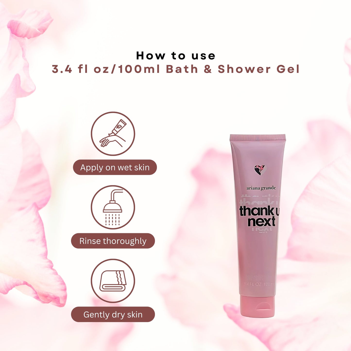 Thank U Next by Ariana Grande, 3 Piece Gift Set for Women