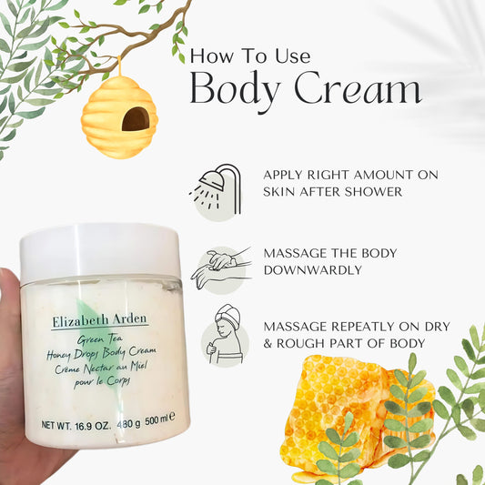 Elizabeth Arden Green Tea Honey Drops Body Lotion Cream, 16.9 Oz