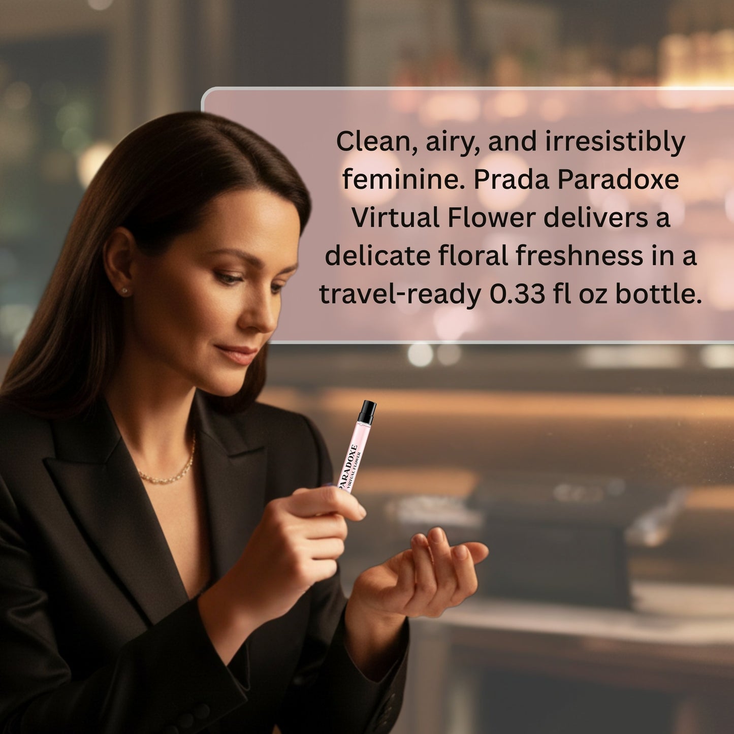 Prada Paradoxe Virtual Flower Perfume for Women Travel Spray Mini EDP 0.33 Fl Oz
