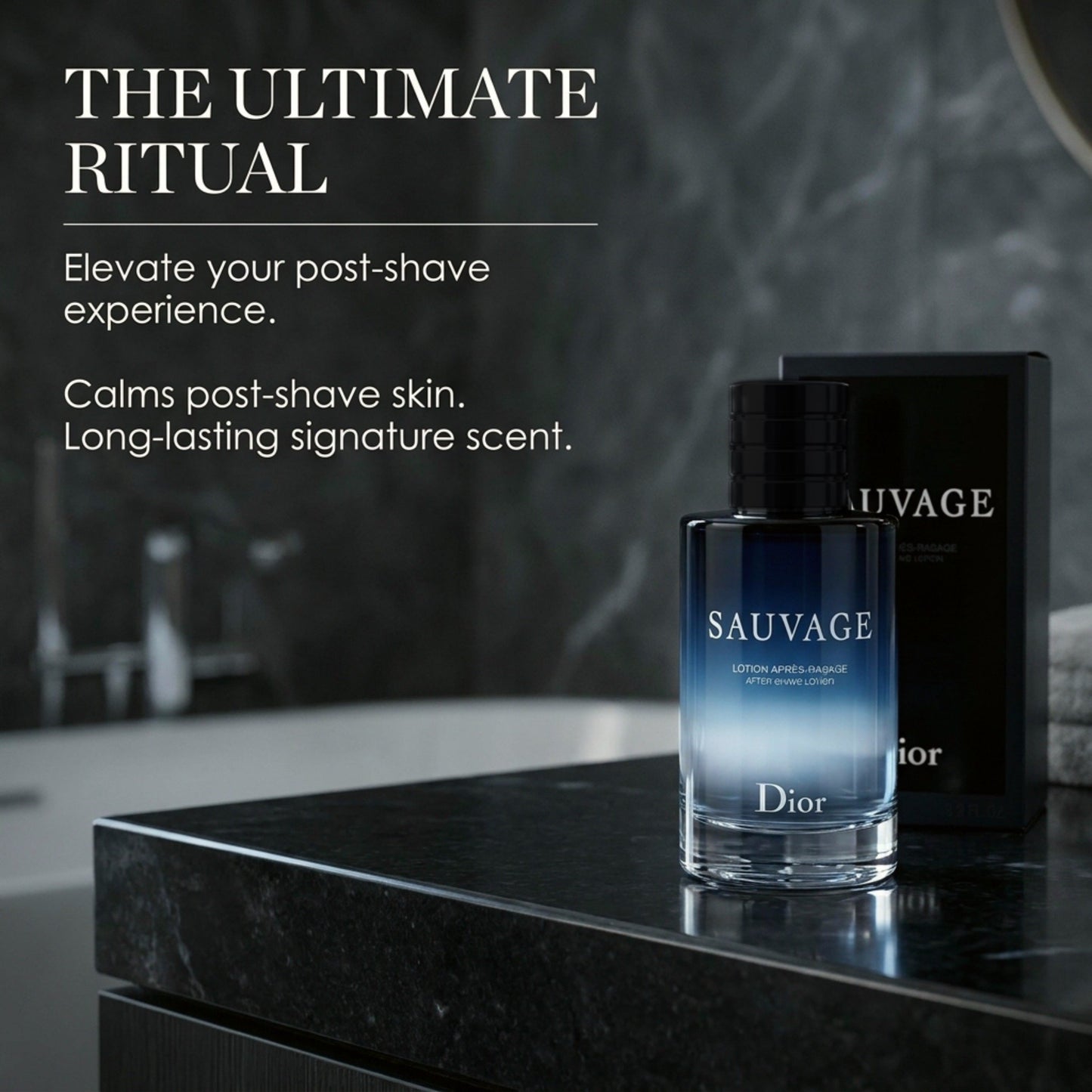 Christian Dior Sauvage After-Shave Lotion, 3.4 Fluid Ounce