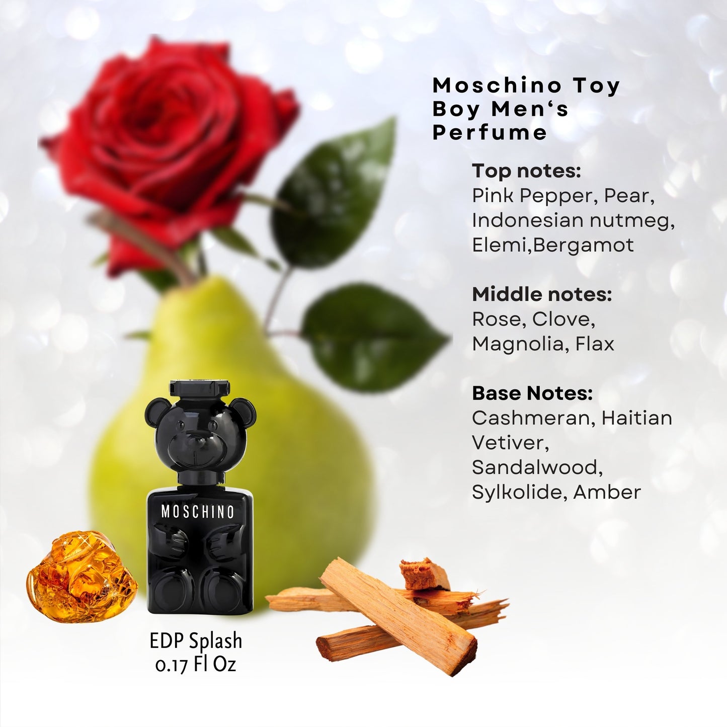 MOSCHINO Toy Mini Trio Gift Set for Women Toy 2 Eau de Parfum Mini Splash 0.17 oz, Toy 2 Bubblegum eau de toilette mini splash 0.17 oz, Toy Boy Eau de Parfum Mini Splash 0.17 oz