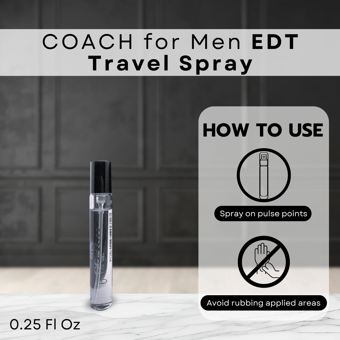 Coach Men New York EDP Mini Travel Spray Gift Set for Men