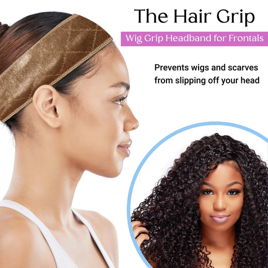 Wig Headband For Synthetic Hair, Wigs Hair Accessory by The Hair Grip - Grey