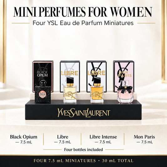 Yves Saint Laurent 4-Piece Mini Perfume Gift Set, 7.5 mL Each