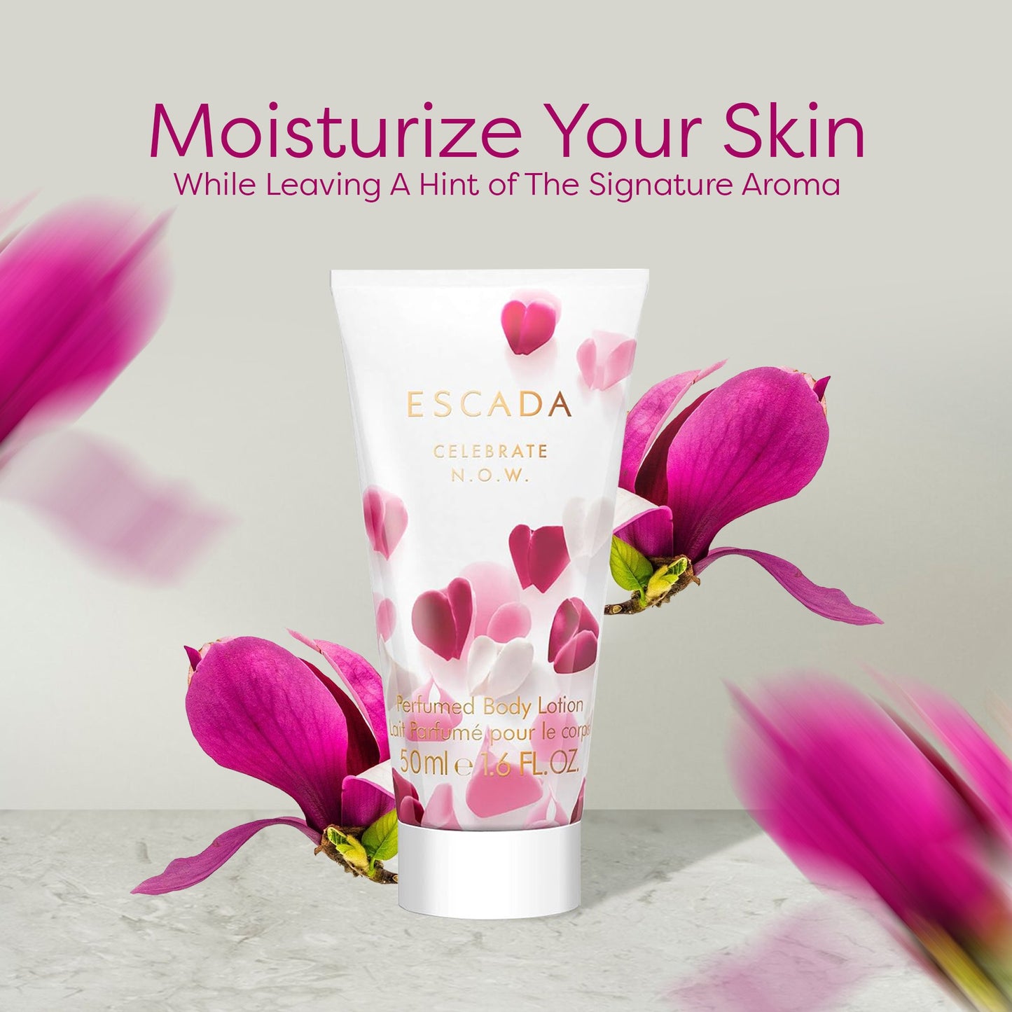 Escada Celebrate N.O.W Body Lotion for Women – Travel Size (50 ml)