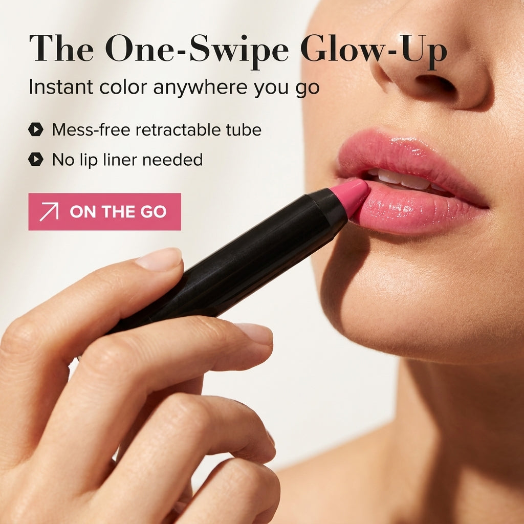 Retractable Lipstick Crayon –Carousel Jewel Finish Color Stick for Lips (0.09 oz)