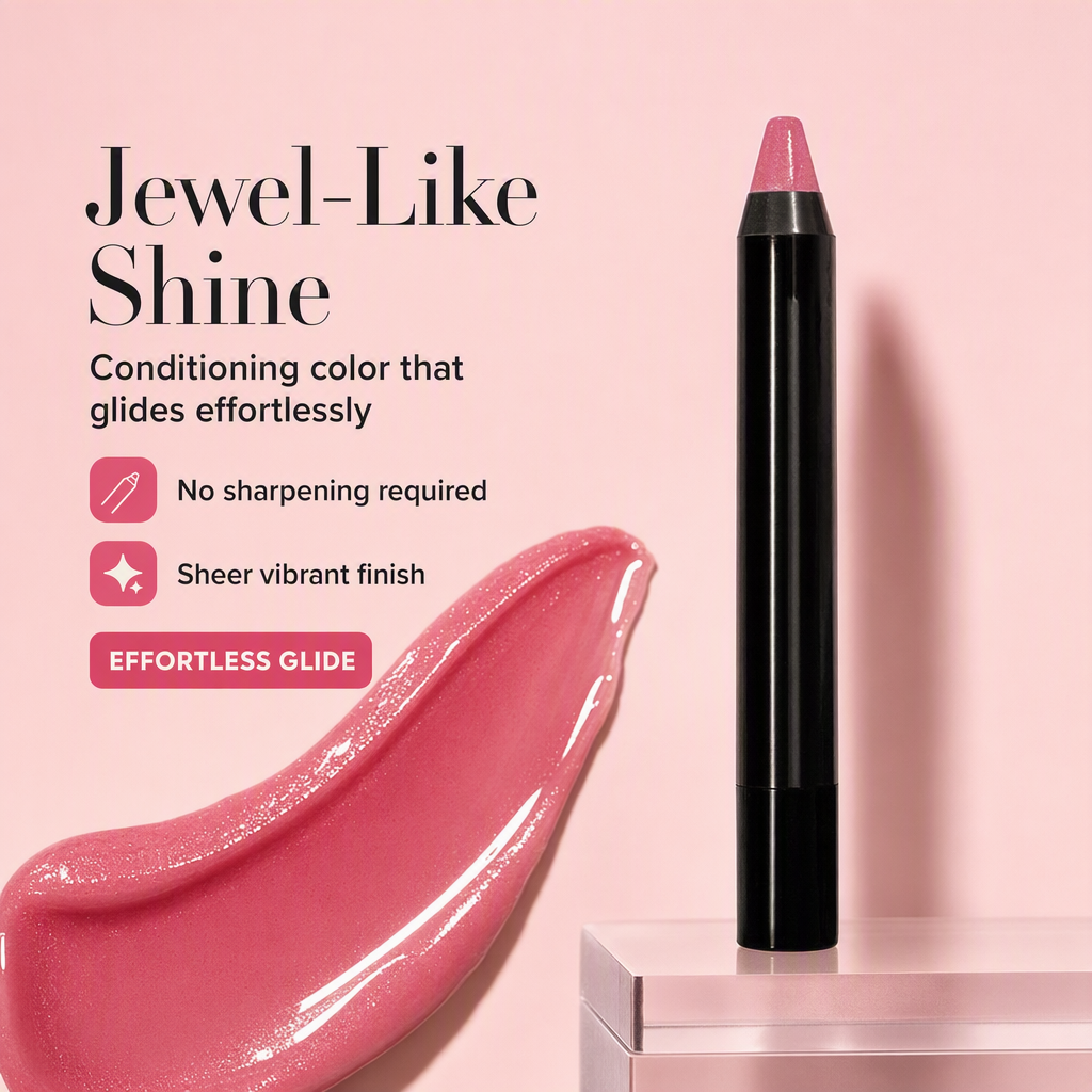Retractable Lipstick Crayon –Carousel Jewel Finish Color Stick for Lips (0.09 oz)