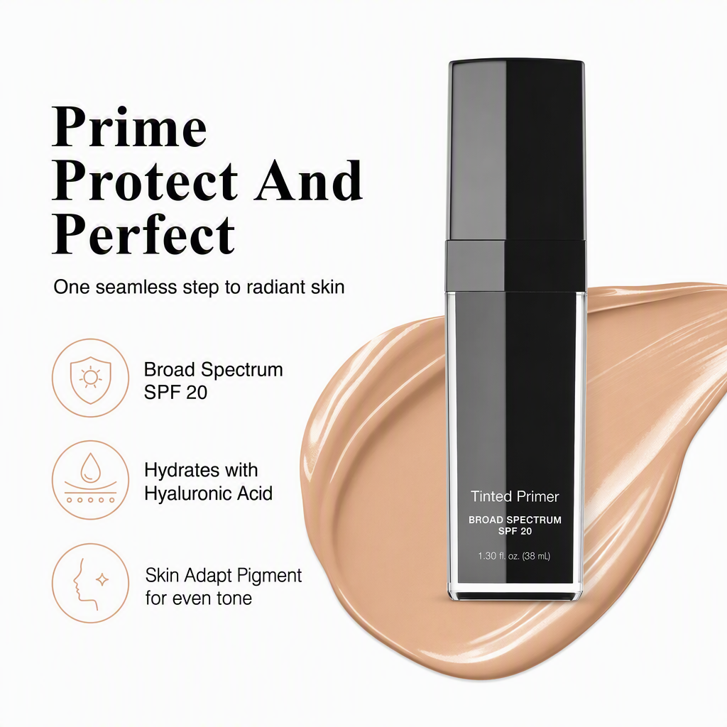 Tinted Liquid Face Primer SPF 20 – Medium/Deep | Hydrating Radiance Primer