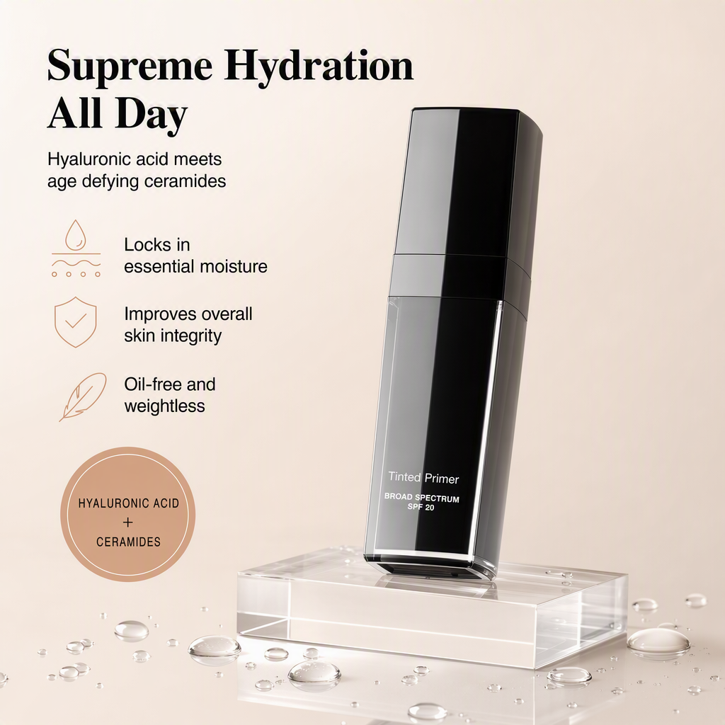 Tinted Liquid Face Primer SPF 20 – Medium/Deep | Hydrating Radiance Primer