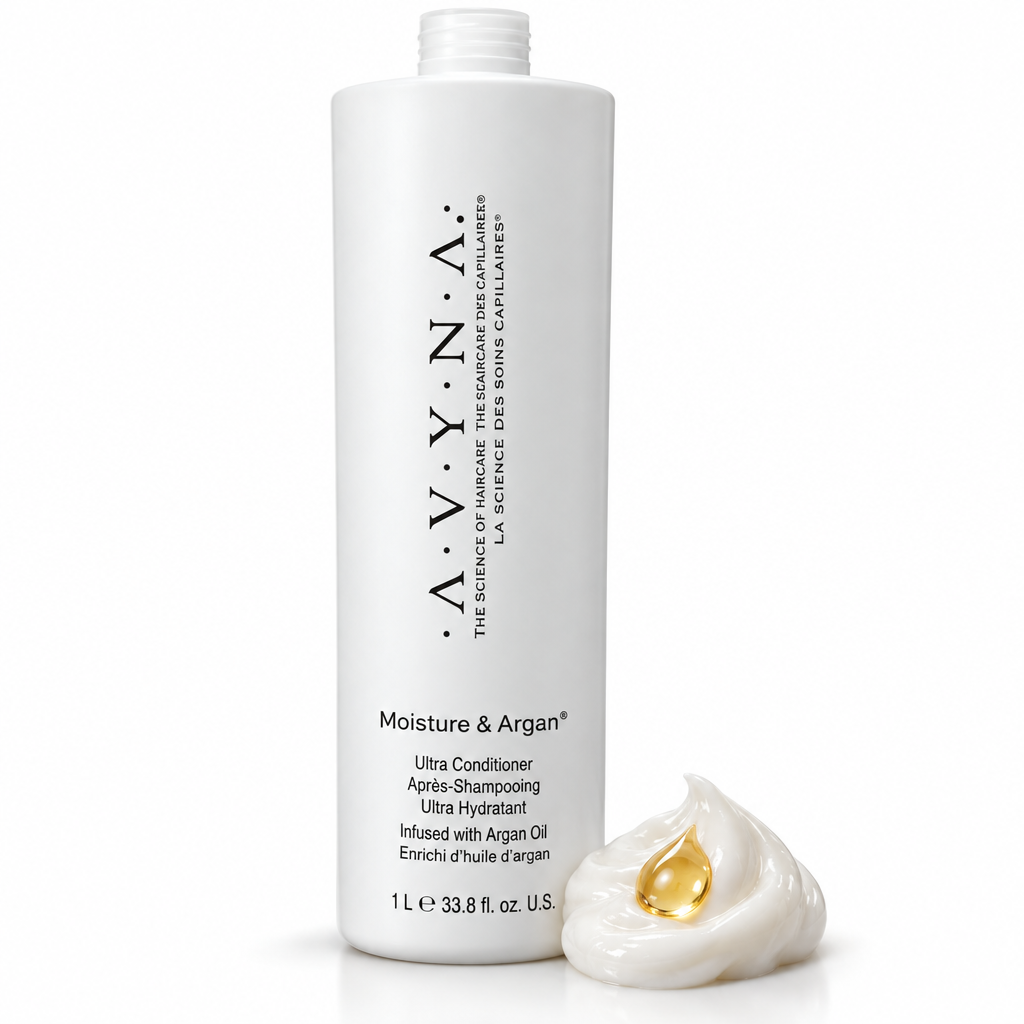Avyna Hair Conditioner for Dry and Natural Hair With Argan Oil 33.81 oz, Off White