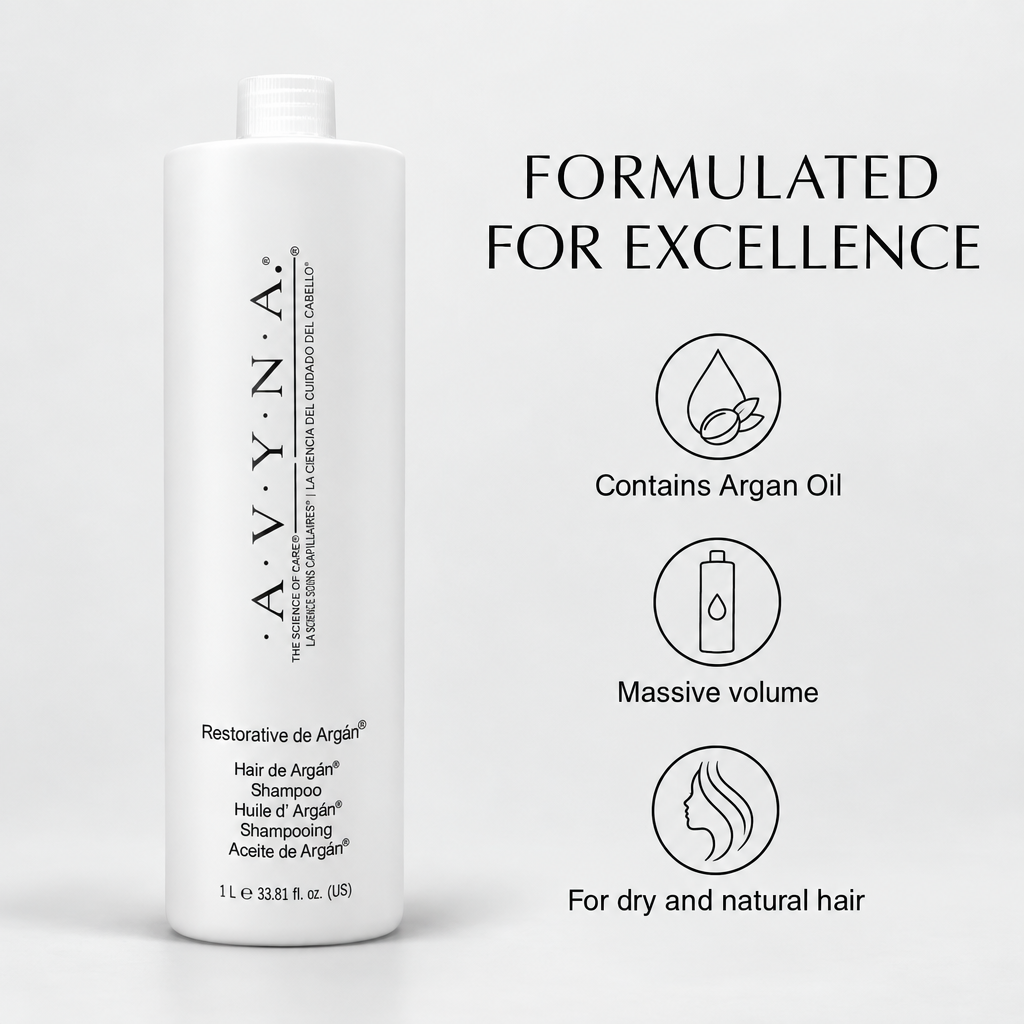 Avyna Hair Conditioner for Dry and Natural Hair With Argan Oil 33.81 oz, Off White