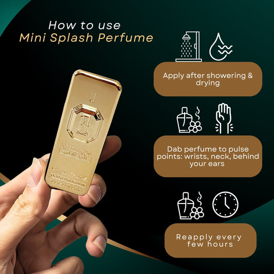 Paco Rabanne 1 Million Golden Oud Parfum Intense For Men, 5ml Miniature