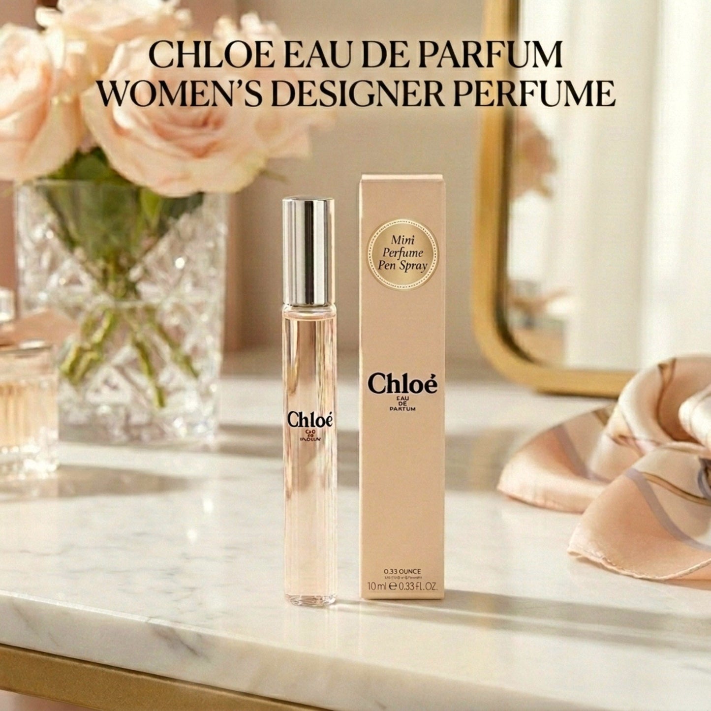 Chloe Perfume for Women Mini EDP Pen Spray– Travel Size 0.33 Ounce