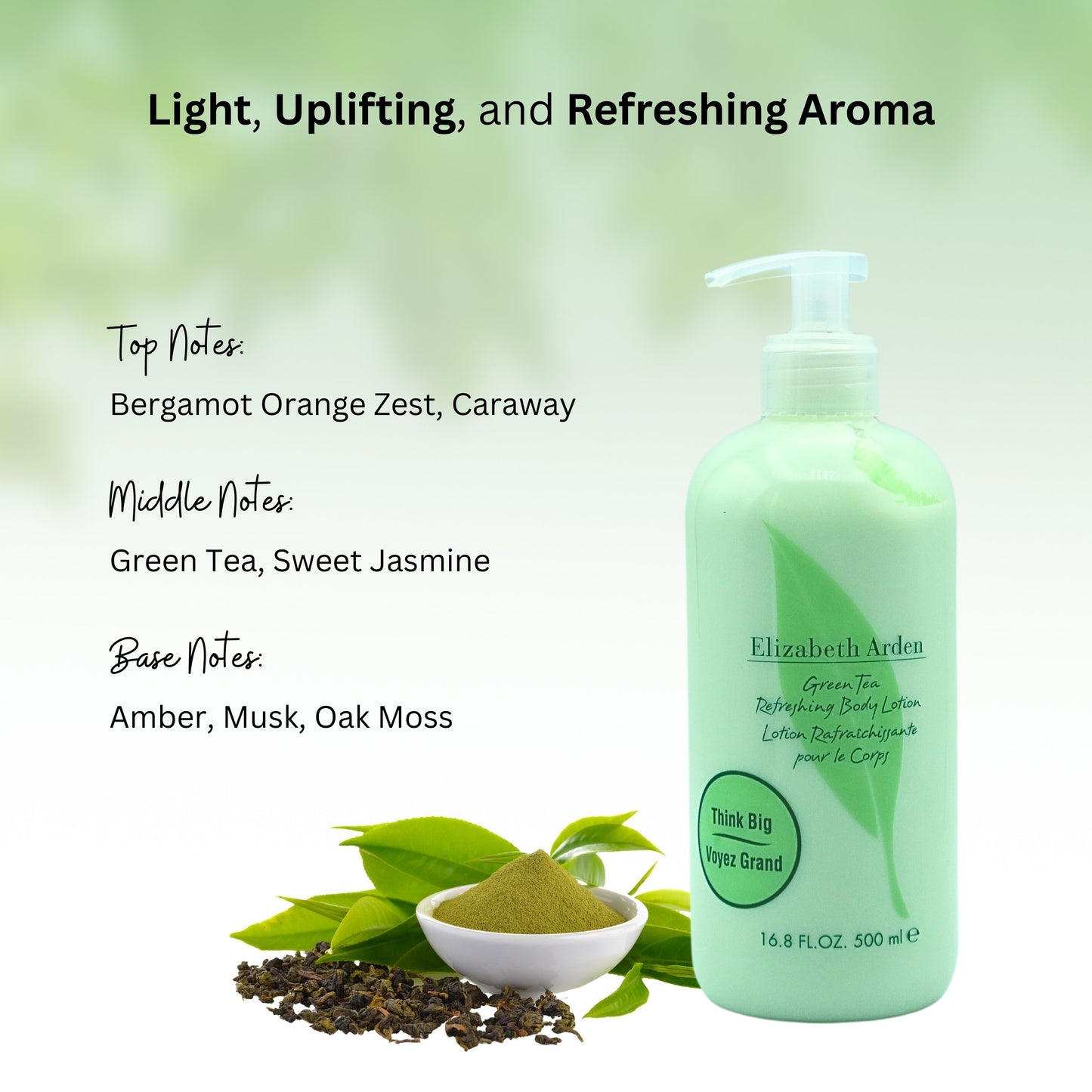 Elizabeth Arden Green Tea Body Lotion – Scented Moisturizing Lotion (16.9 oz)