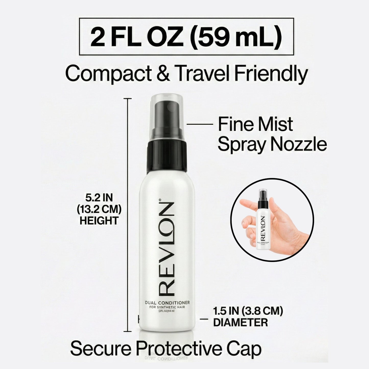 Revlon Travel Size Conditioner 2 oz Spray Bottle