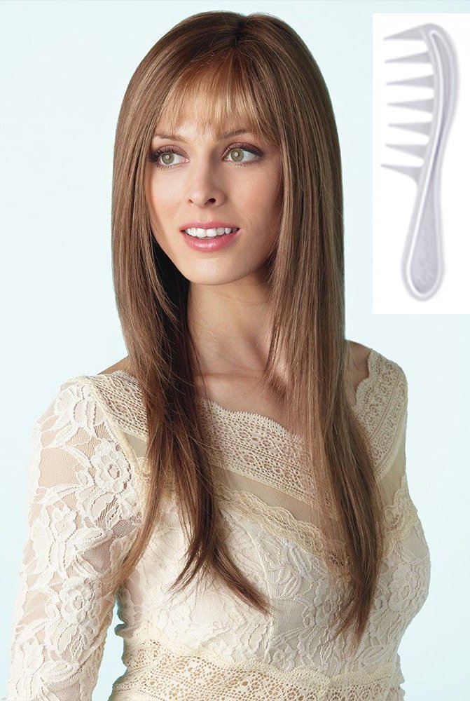Amore STEVIE Monofilament Wig Collection by Rene of Paris and Wig Lift Comb - Creamy Blond - Bundle 2 Items