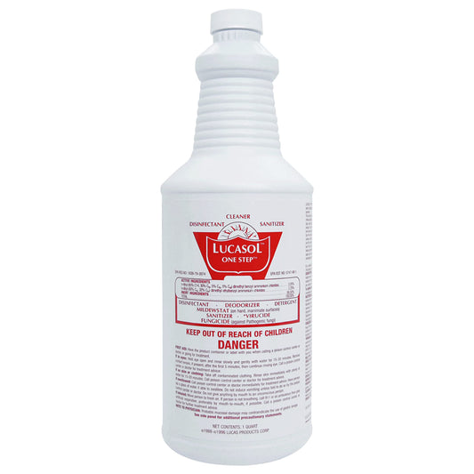 Lucasol One Step Disinfectant & All-Purpose Cleaner – 32 oz (1 Quart) Concentrate