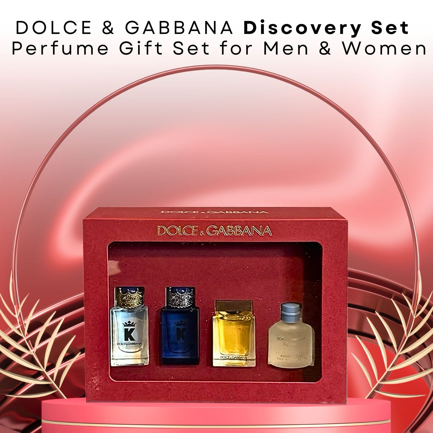 Dolce & Gabbana Mini Fragrance Discovery Set for Men – 4 Piece Collection
