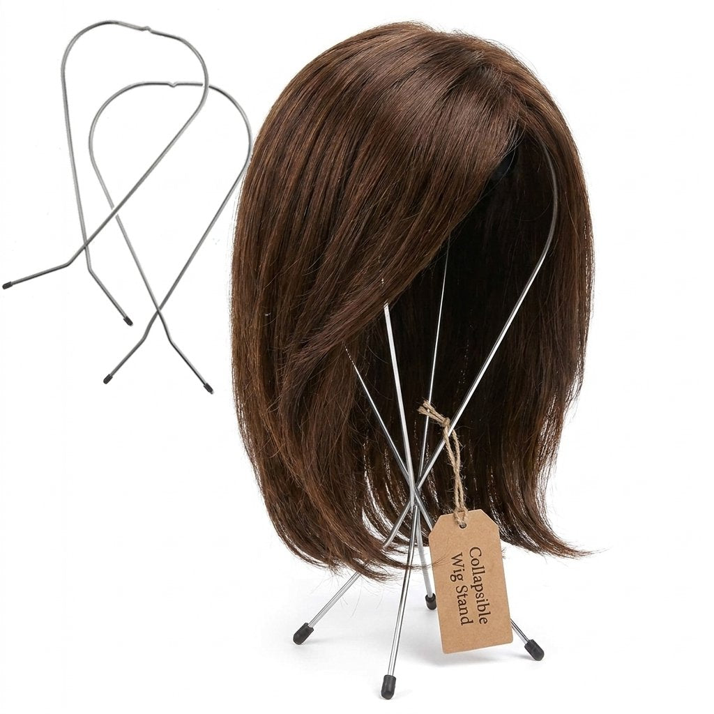 Jon Renau Metal Wire Wig Stand – Foldable Wig Holder
