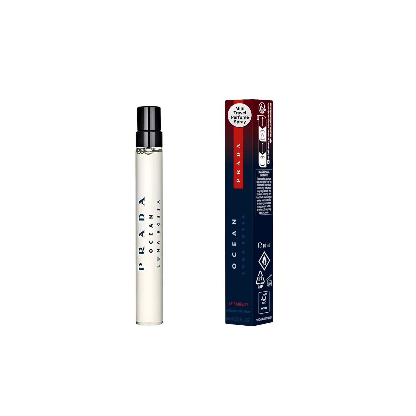 Prada Luna Rossa Ocean Le Parfum Travel Spray 0.33 FL Oz