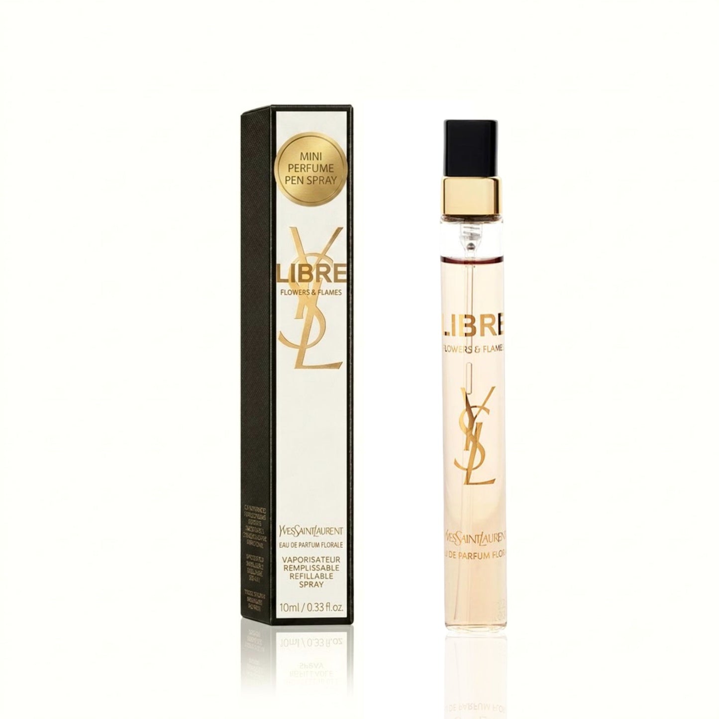 Yves Saint Laurent Libre Flowers & Flames Eau De Parfum Florale Spray for Women, Travel Size 0.33 Fl Oz