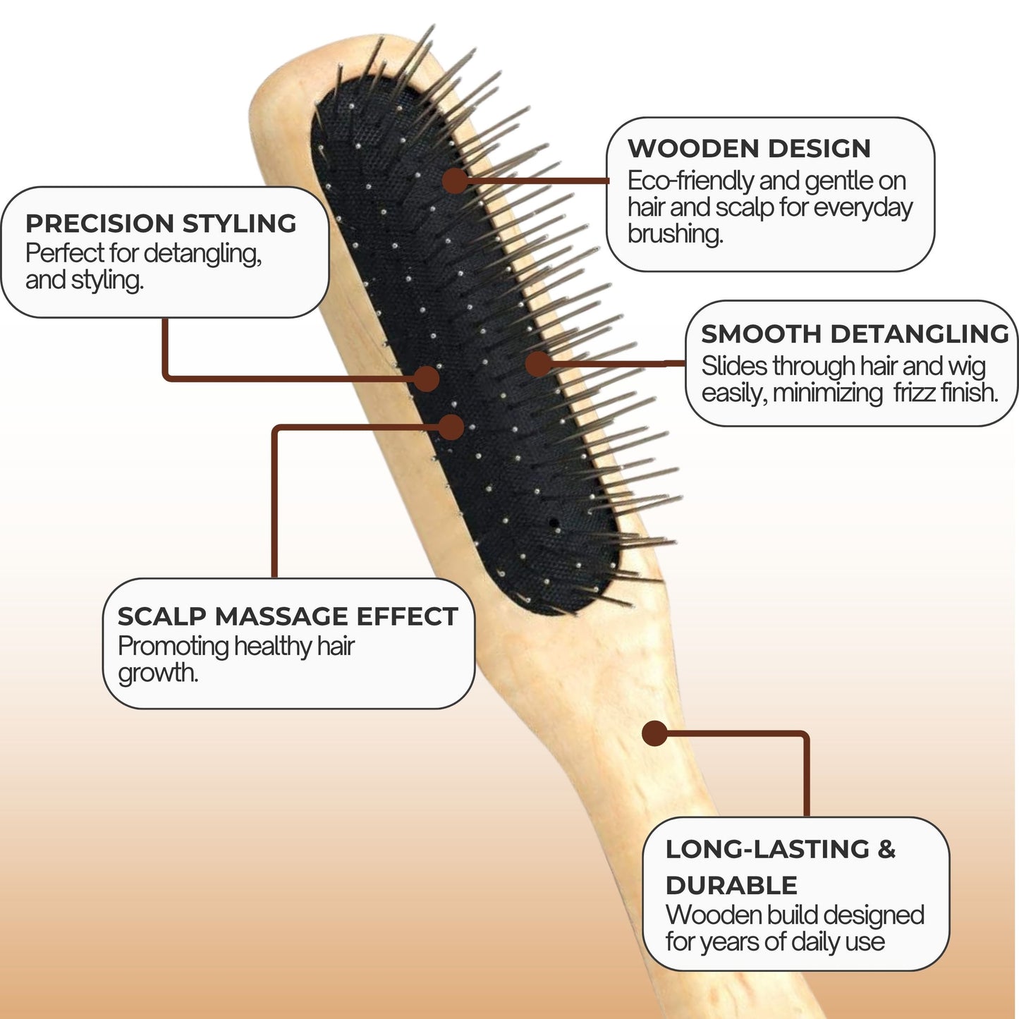 Rene Of Paris Wood Wire Brush
