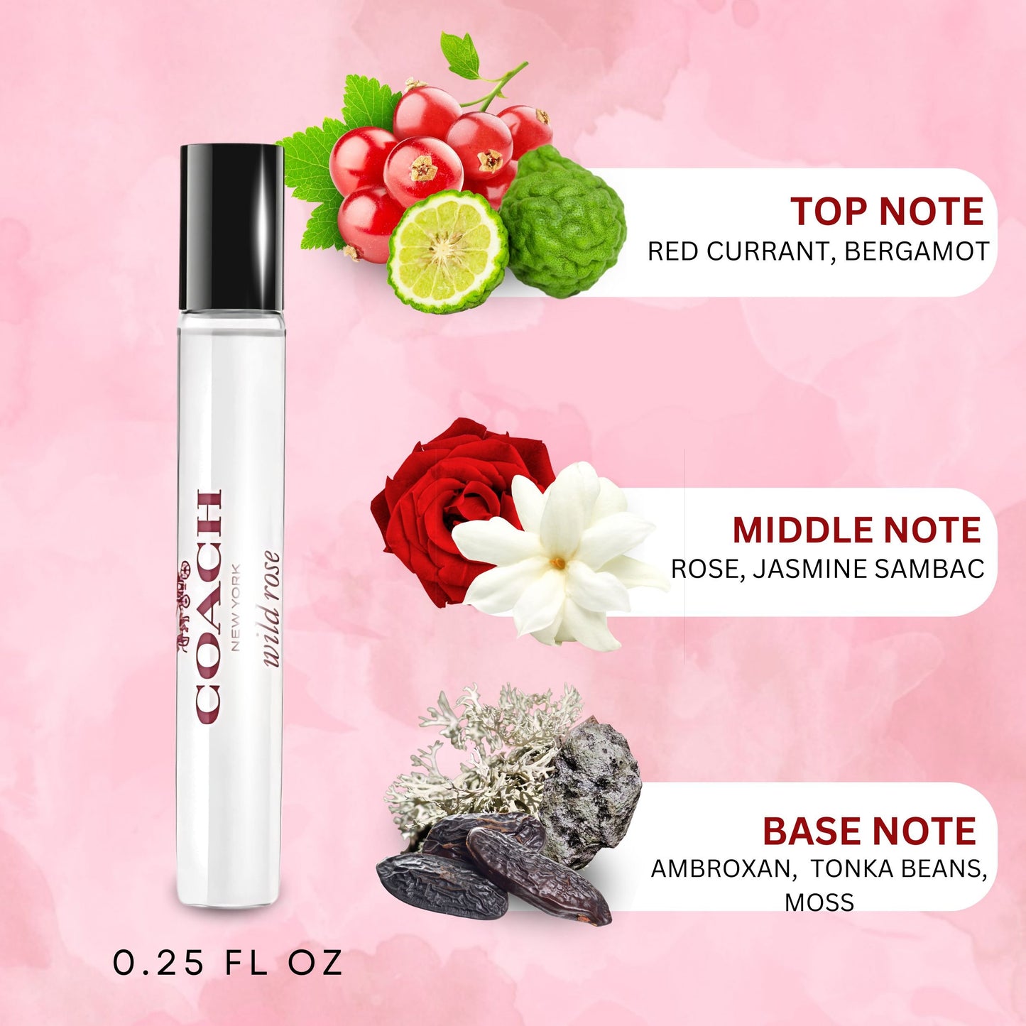 Coach Wild Rose Perfume for Women Mini EDP Spray 7.5ml