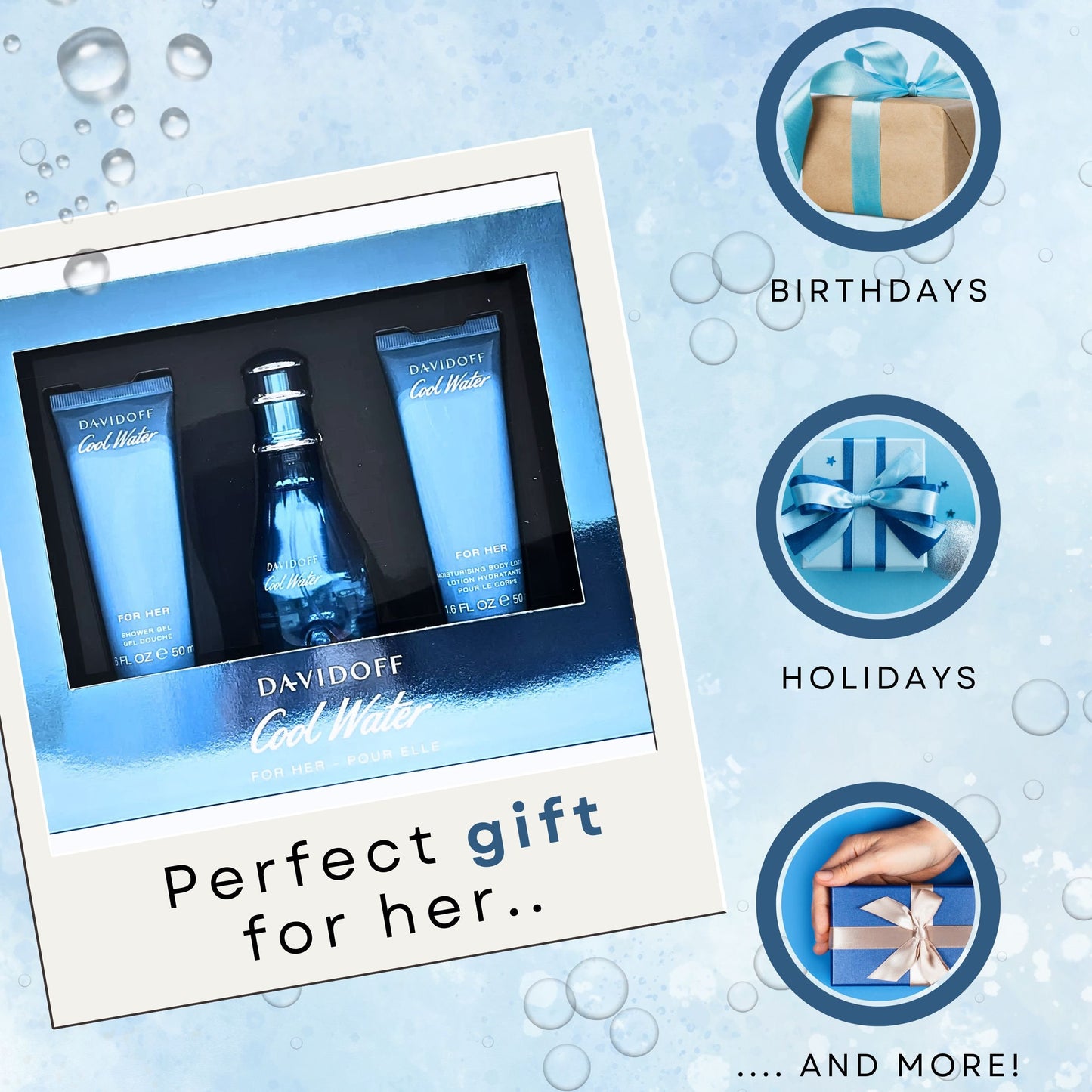 DAVIDOFF Cool Water Perfume for Women Gift Set