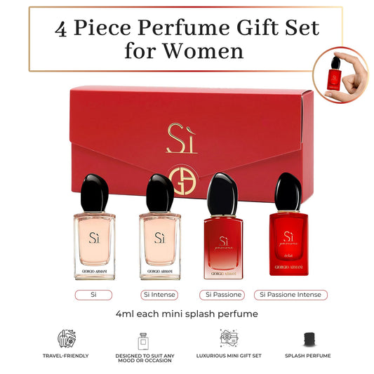 Armani Si Collection 4 Piece Mini Perfume Gift Set for Women