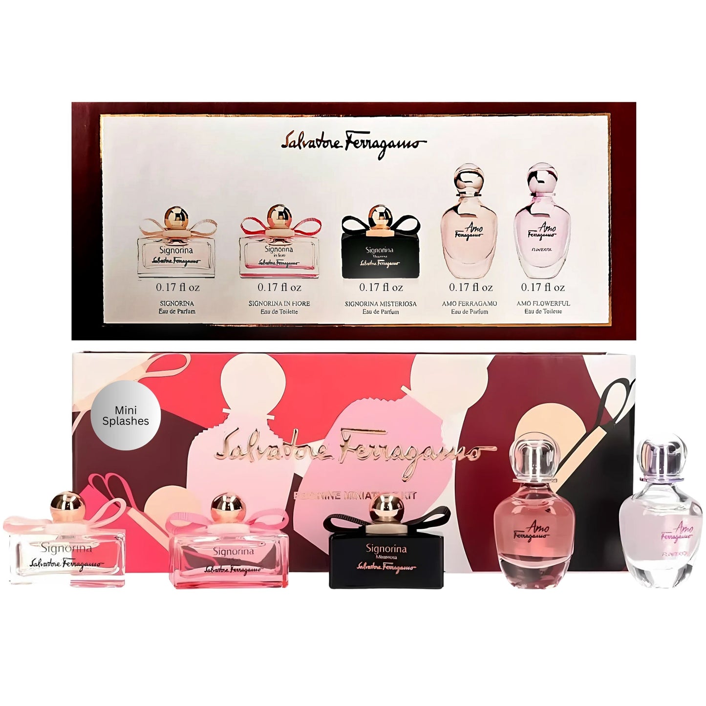 Salvatore Ferragamo Signorina Mini Perfume Gift Set – 5 Piece Women’s Fragrance Collection